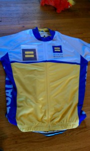 My newest jersey, courtesy of Taylor. (as if I haven't had enough things hurled at me while riding in Oklahoma) I love it! 